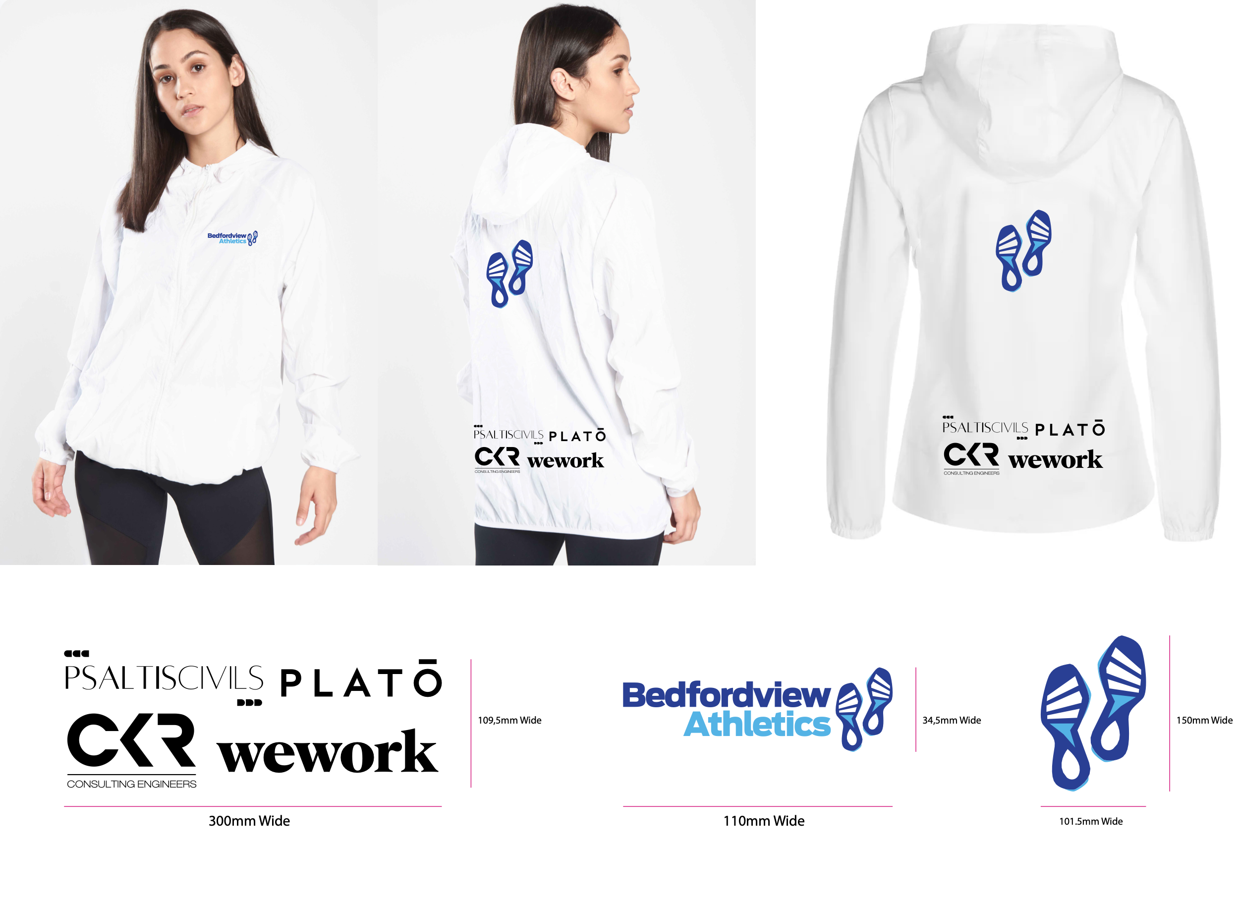 BCC White Windbreakers - Image 2